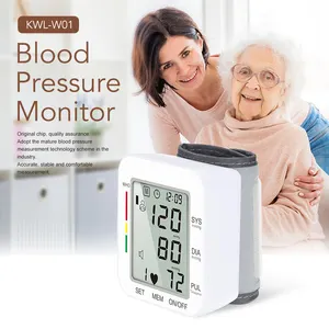 Tensiometer Kualitas Tinggi Monitor Wrist Monitor Tekanan Darah Digital untuk Penggunaan Di Rumah Manset Besar