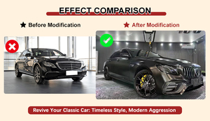 Bộ body kit nâng cấp cản trước xe <span class=keywords><strong>W213</strong></span> kiểu dáng E63 AMG, dành cho Mercedes <span class=keywords><strong>E</strong></span>-<span class=keywords><strong>Class</strong></span> <span class=keywords><strong>W213</strong></span> đời 2016-2020, độ lại kiểu dáng xe hơi - Product Image 4
