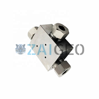 Pièces détachées pour jet d'eau H2O JET 301015-1 20458272 T200-1173 Collecteur de purge en T Pièces détachées pour machine de découpe à jet d'eau Remplacement