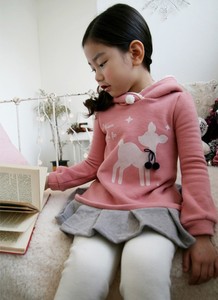 Vestido Informal de Manga Larga con Capucha para Niñas Pequeñas, Ropa Infantil al por Mayor en Línea, de Fábrica China - Product Image 6