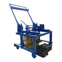 Machine à fabriquer des blocs mobiles au diesel, petite machine rentable pour la production de briques