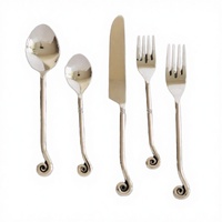 Ensemble de couverts en acier inoxydable 18/8 de qualité supérieure, finition miroir, cadeaux d'affaires personnalisés, vaisselle, ustensiles de cuisine, décoration de la maison