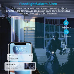 Großhandel 2-Wege-Audio 2.5K WiFi PTZ-Außen kamera ICSee 5MP Wireless WiFi Security CCTV IP-Netzwerk kamera - Product Image 4