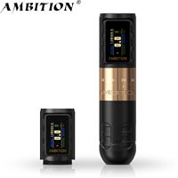 Máquina de Tatuaje Rotativa Inalámbrica Profesional Ambition Paco con Motor sin Núcleo, Carrera Ajustable de 2.2-4.2mm y Batería Doble