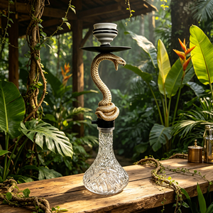 Snake Design Portable <b>Hookah</b> Shisha Set 58CM Luxury <b>Hookah</b> Aluminum Alloy Shisha <b>Hookah</b> Set Arabic <b>Hookah</b> <b>Hookah</b> Pen In Stock - Product Image 5