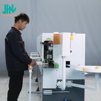 Machine de chantournage automatique CNC avec fonctions de pré-fraisage, de dégrossissage, de raclage, de collage et de polissage pour la production de contreplaqué, moteur PLC intégré