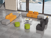 Fournisseur chinois de meubles de salon modulaires modernes en forme de L, ensemble de canapés, fauteuil sectionnel de luxe en cuir synthétique pour salon