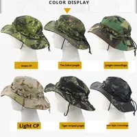 Topi Boonie kamuflase baru topi nelayan Taktis tepi lebar untuk aktivitas luar ruangan Musim Panas-mendaki berkemah memancing
