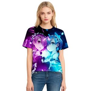 Nuovi disegni all'ingrosso vendita calda maglietta in <span class=keywords><strong>stile</strong></span> <span class=keywords><strong>giapponese</strong></span> fornitore di magliette Anime stampate in 3d da donna - Product Image 1