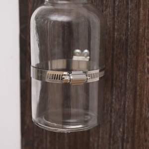 <span class=keywords><strong>Vase</strong></span> <span class=keywords><strong>mural</strong></span> <span class=keywords><strong>mural</strong></span> en <span class=keywords><strong>bois</strong></span> écologique Style rétro, décoration de maison Oem, plante vert hydroponique, <span class=keywords><strong>Vase</strong></span> suspendu, 1 pièce - Product Image 5
