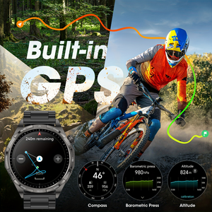 DK68 New Watch Pro GPS sports Tracker <b>smartwatch</b> for men, Compass <b>NFC</b> IP68 waterproof, Bluetooth call <b>smartwatch</b> for women - Product Image 6