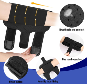 Elleboogsteun, Verstelbare Elleboogsteun Met Twee Verwijderbare Metalen Spalken, Armstabilisator Gewrichtspijnverlichting - Product Image 4