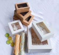 Boîte Coulissante Transparente pour Pâtisseries, Donuts, Pains, Mini-Cupcakes et Muffins avec Fenêtre Claire – 1, 2, 4, 6, 8, 12 Cavités