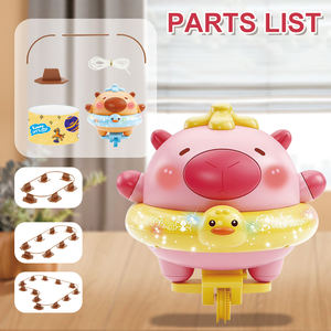 MILI Électrique Tumble Balance <span class=keywords><strong>Jouet</strong></span> Nouveauté Éducation Précoce Mignon Capybara Musique Vertical Rotation Monocycle Funambule <span class=keywords><strong>Jouet</strong></span> - Product Image 4