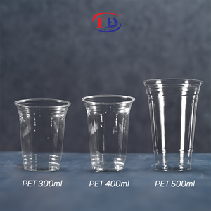 Gobelets jetables en plastique PET les plus vendus avec couvercles plats et dôme pour boissons Fournisseur de gobelets recyclables transparents transparents - Product Image 6