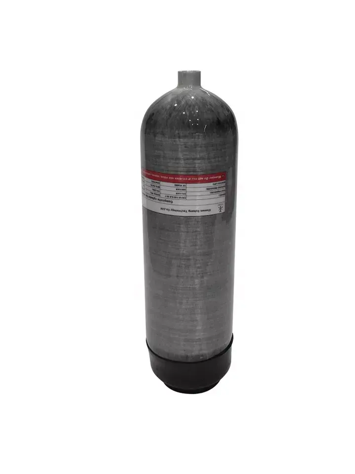 Offre Spéciale 9L 4500 psi, prix d'usine, réservoir d'air comprimé scba, bouteille d'oxygène de feu en fibre de carbone pour la lutte contre l'incendie