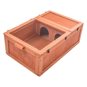 Vente flash : Cage en bois pour tortue et hamster, habitat pour reptiles, cage pour petits animaux, cage en acrylique pour hamster - Product Image 1