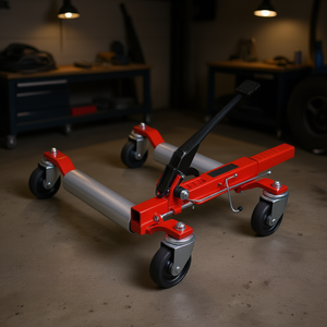 Juego de 4 Ruedas Giratorias 360° para Posicionamiento de Vehículos Pesados, Gato de Rueda con Trinquete para Reparación y Movimiento de Automóviles - Product Image 2