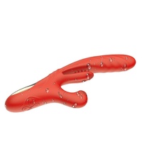 Vibrateur à triple stimulation pour femmes, 7 modes de succion, léchage de langue, jouet lapin extensible en silicone, vente en gros OEM