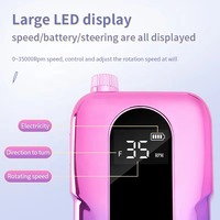 Machine à polir les ongles Hadiyah Beauty, poudre colorée rechargeable