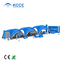 KCCE Long chapiteau publicitaire tente gonflable fermée marque personnalisée abri aérien léger gonflé pour les expositions itinérantes