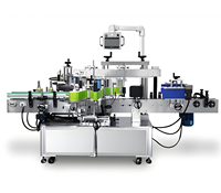 Machine d'étiquetage double face pour bouteilles rondes et carrées de gel douche, huile et miel, haute vitesse, électrique, prix usine - Fabricant