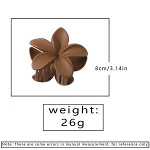 Pinzas para el pelo de flores para mujer de 8 CM al por mayor pinzas para el pelo de flores de color degradado pinzas de plástico - Product Image 2