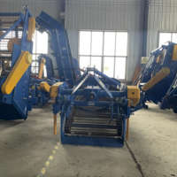 Machine récolteuse agricole automatique pour patates douces, ail, carottes et arachides, à attacher au tracteur