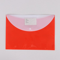 Classeur transparent en plastique avec rabat à bouton-pression pour documents A4, A5, FC, PP – Idéal pour le bureau