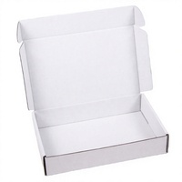 Boîtes blanches personnalisées pour l'emballage de chaussures et de vêtements, en carton ondulé kraft, respectueuses des animaux, personnalisables, pour l'envoi postal