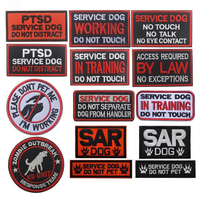 Patch de moral pour chien d'assistance en formation, avertissement « Ne pas toucher », badges en tissu brodé auto-agrippants, vente directe usine