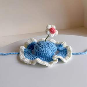 New Cute Pet <b>Hat</b> for Chickens & <b>Cats</b>-Yarn Weaving Holiday Outfit Comfortable Stylish Design for Birthday & Christmas - Product Image 3