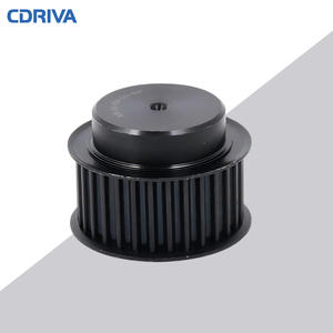 Polea de distribución HTD 8M de acero con óxido negro Cdriva, polea de transmisión de 18, 20, 22, 24, 26, 28, 30, 32 dientes - Product Image 1