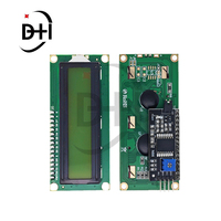 LCD1602 1602 módulo LCD azul/amarillo verde Pantalla 16x2 caracteres pantalla LCD PCF8574T PCF8574 IIC I2C interfaz 5V para Arduino