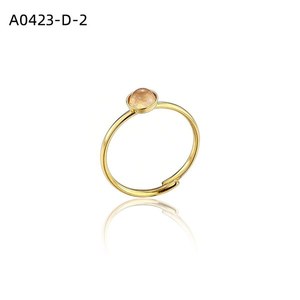 Anillo de Moda con PIEDRA NATURAL A0423 para Mujer, Joyería de Alta Calidad - Product Image 2