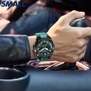 นาฬิกาข้อมือ SMAEL 8101 คุณภาพสูง นาฬิกาสปอร์ตควอตซ์ โครโนกราฟ จอแสดงผลคู่ กันน้ำ 50 เมตร นาฬิกาดิจิตอลสำหรับผู้ชาย นาฬิกาสปอร์ต - Product Image 6