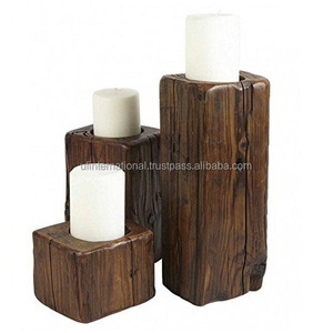 La mejor madera con 3 sostenedor de vela otra vela titulares de encargo creativa vela mejor producto decorativo - Product Image 5