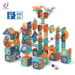 Juego de juguetes de construcción de bloques de mármol rodante Chengji, montaje educativo DIY, pistas de tubería de construcción para bolas de mármol - Product Image 1