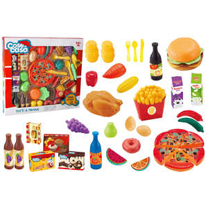 SET DE COMIDA CON ACCESORIOS PARA PIZZA 48 PIEZAS - Product Image 1