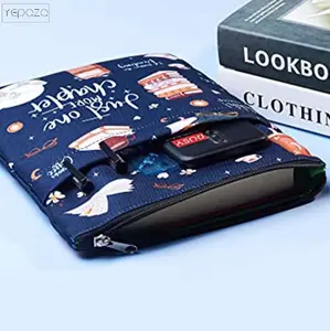 带拉链的书套和前口袋书套，适用于平装11x8.5英寸图书爱好者礼品