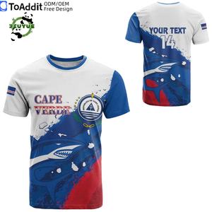 Nouveau maillot de football de haute qualité avec design de la Coupe du monde de football 2026, impression personnalisée, polyester, taille plus, t-shirts pour hommes, drapeau du Cap-Vert - Product Image 3