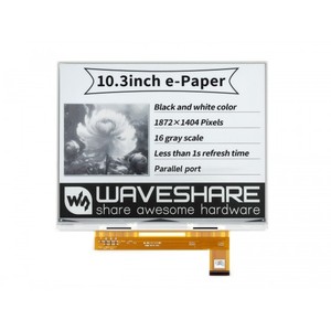 จอแสดงผล e-Paper e-Ink ขนาด 10.3 นิ้ว, 1872x1404, สีดำ/ขาว, 16 ระดับสีเทา, พอร์ตแบบขนาน, ไม่มี PCB - Product Image 6