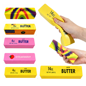 Jouet anti-stress souple en PU en forme de bâton de beurre, à remontée lente, personnalisable avec impression intégrale, multi-styles, vente en gros directe usine - Product Image 6