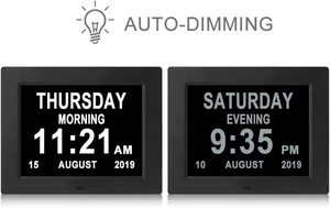 12 pollici cornice digitale per gli anziani e la demenza calendario giorno orologio con 5 allarmi opzioni Extra grandi lettere - Product Image 5