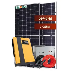 Lifepo4 태양 에너지 시스템 오프 그리드 홈 전력 10kw 태양 전지 패널 시스템