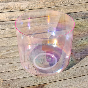 Cuenco de Cristal Transparente Q're, Color Cristal de Cuarzo 99.99%, Juego de Cuencos Cantores, Instrumentos de Sanación por Sonido, Meditación, Yoga - Product Image 5