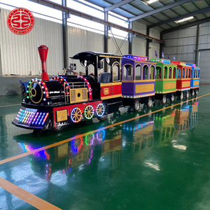 Train électrique sans rail populaire pour enfants, à monnayeur, pour parcs d'attractions et aires <span class=keywords><strong>de</strong></span> jeux extérieures, à vendre - Product Image 6