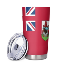 Gobelet isotherme 20 oz en acier inoxydable avec couvercle, motif drapeau de la Dominique, le plus vendu, idéal pour le café, convient aux hommes et aux femmes