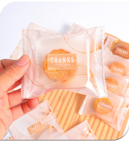 Vente chaude Thermoscellage Gâteau De Lune Festival De La Mi-automne Sac D'emballage En Plastique Transparent Pour Biscuit Snack Bonbons Nougat