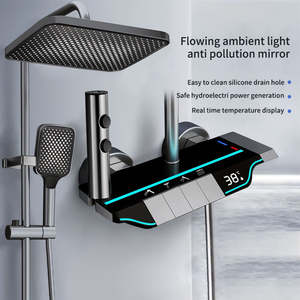 Ensemble numérique intelligent <span class=keywords><strong>de</strong></span> mix <span class=keywords><strong>de</strong></span> piano <span class=keywords><strong>de</strong></span> système <span class=keywords><strong>de</strong></span> <span class=keywords><strong>douche</strong></span> <span class=keywords><strong>de</strong></span> robinet avec le <span class=keywords><strong>kit</strong></span> <span class=keywords><strong>de</strong></span> valve thermostatique d'écran d'affichage à cristaux liquides - Product Image 3